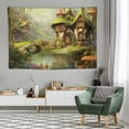 thumbnail image 1 of COMIO Fairy Forest Mushroom Decor Tapestry, Cute Fantasy Enchanted Forest Garden Tapestries Wall Hanging for Girls Bedroom College Dorm Room Aesthetic Fairytale Nature Nursery Poster Blanket, 1 of 7