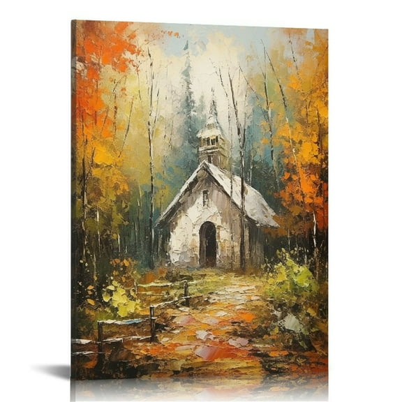 COMIO Fall Canvas Wall Art Fall Prints Autumn Wall Art Fall Wall Art Fall Picutures Wall Decor Farmhouse Pictures Wall Decor Nature Wall Art Farmhouse Canvas Wall Art, Unframed