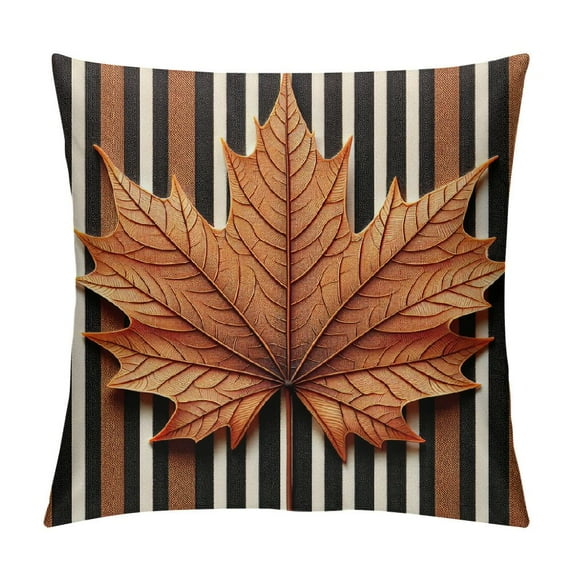COMIO Fall Decor Pillow Covers Autumn Throw Pillow Covers Pumpkin Maple Leaves Harvest Pillow Covers Thanksgiving Decorations Cushion Case for Couch Sofa Outdoor Indoor Home House