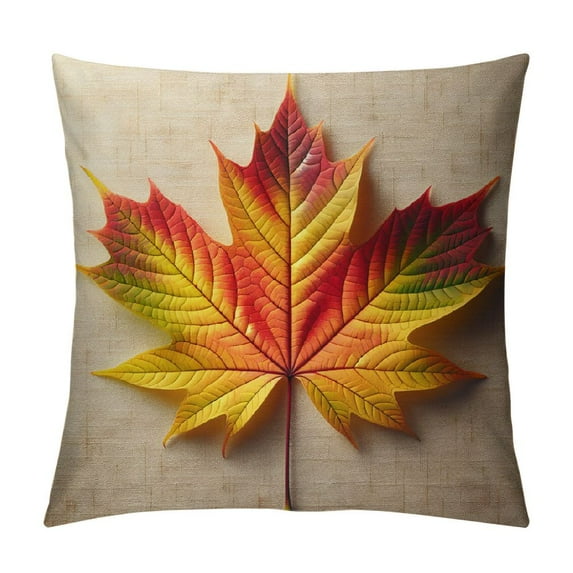 COMIO Fall Pillow Covers, Autumn Maple Leaves Pillow Cases Fall Decorations Couch Pillow Cases, Fall Decor for Sofa Couch Bed and Car