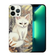 COMIO FancyCase for iPhone 14 Pro Case (6.1inch)-Women Girls Cute Sleepy Fox Design Lovely Cartoon Animal Pattern Flexible Protective Case Compatible with iPhone 14 Pro (Sleepy Fox)