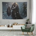 thumbnail image 1 of COMIO  Fantasy Tapestry, Artistic Illustration of Dwarf Knight in Gothic Shield in Mysterious Forest, Wall Hanging for Bedroom Living Room Dorm, Multicolor, 1 of 7
