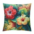thumbnail image 1 of COMIO Farmhouse Decorative Outdoor Throw Pillow Covers for Couch Sofa Bed Hawaiian Tropical Plants Palm Leaf Pillow Cover Modern Decor Pillow Case White, 1 of 5