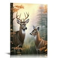 thumbnail image 1 of COMIO Farmhouse Deer Wall Art Rustic Wildlife Elk Wall Decor Country Deer Picture Canvas Prints Framed Modern Artwork For Home Living Room Bedroom Bathroom, 1 of 4