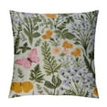 thumbnail image 1 of COMIO  Floral Pillow Sham Vintage Garden Plants Herbs Flowers Botanical Classic Design Art, Quality Microfiber Bedding Item for All Seasons,, 1 of 5