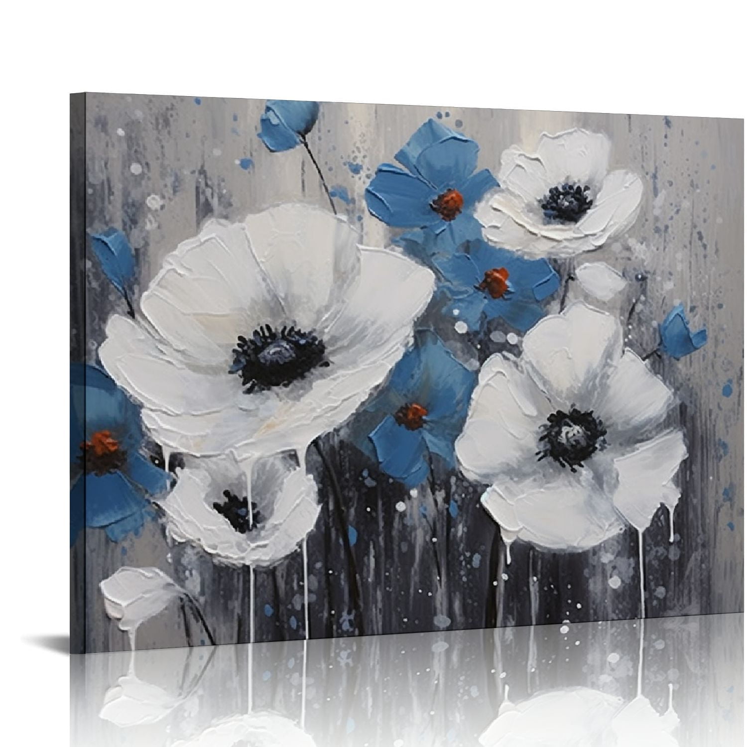 COMIO Flower Canvas Art Wall Decor Large Wall Art Living Room Wall ...