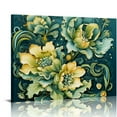 thumbnail image 1 of COMIO Flower Canvas Wall Art for Bedroom Watercolor Rose Dahlia Lotus Floral Paintings Pictures for Living Room Bathroom Wall Decor Framed Prints Artwork Stretched Easy to Hang, 1 of 4