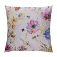 thumbnail image 1 of COMIO  Flowers Pattern Bed Pillow Covers Envelope Closure End Pillow Encasement, 1 of 5