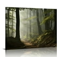 thumbnail image 1 of COMIO Forest Canvas Wall Art Trees Foggy Morning Spring Landscape for Bedroom Bathroom Decorations Modern Artwork Print Painting Living Room Home Office Wall Décor, 1 of 4