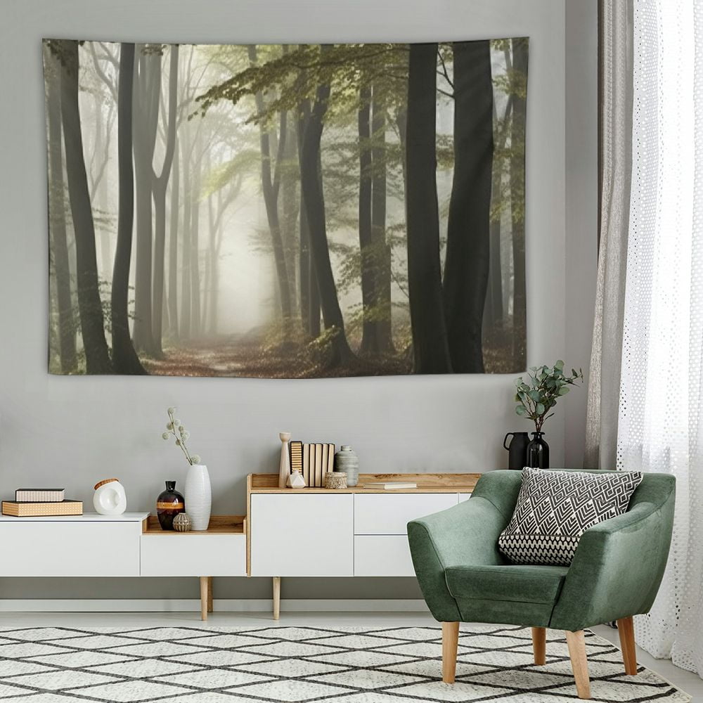 COMIO Forest Pathway in the Misty Mountain Tapestry Wall Hanging Art ...