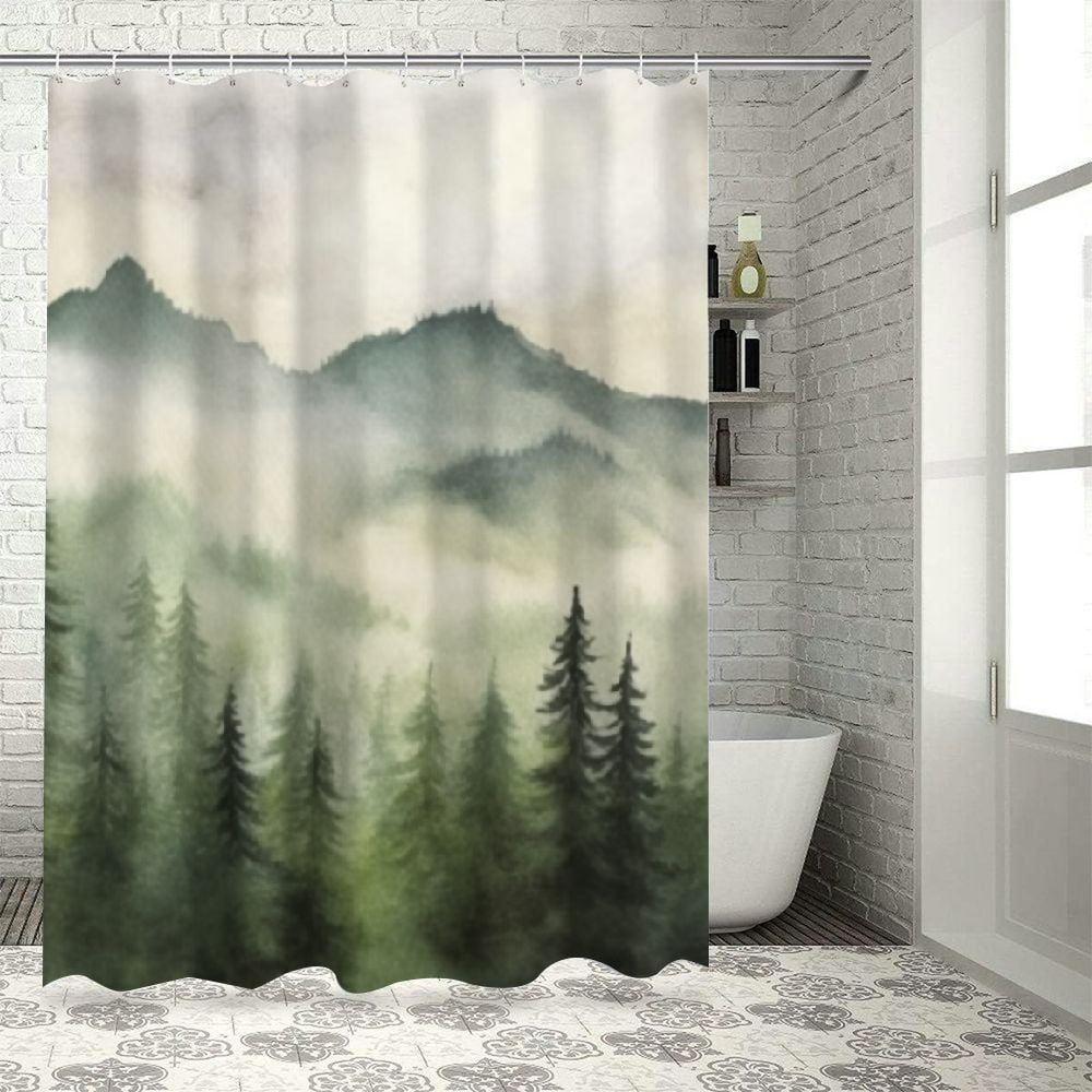 COMIO Forest Watercolor Painting of Nature Landscape Forest Tree