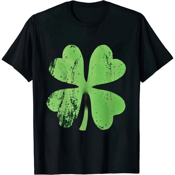 COMIO Four Leaf Clover T-Shirt Vintage Saint Patrick Day Shirt Tank Top