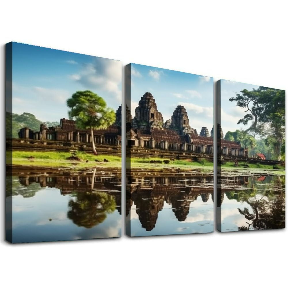 Naples Florida Pier Canvas Wall Art – 20x40 Inch Framed Painting For Living Room, Kitchen, Office