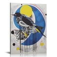 thumbnail image 1 of COMIO Framed Kandinsky Famous Watercolor Abstract Geometric Aesthetic Line Canvas Wall Art For Living Room Unique Retro Vintage Relaxing Bathroom Wall Decor Prints Ready To Hang, 1 of 5