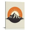 thumbnail image 1 of COMIO Framed  Wall Art Decor,  Set Abstract  Canvas Painting Mid Century Sun and Moon  Mountains Sunrise  Themed Artwork Prints for Living Room Bedroom Kitchen Bathroom Home, 1 of 4