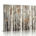 thumbnail image 1 of COMIO Framed White Birch Trees Wall Art Canvas for Bedroom, Landscape Forest Wall Painting for Living Room,Kitchen Office Home Decor, 1 of 4