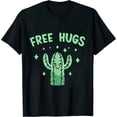 thumbnail image 1 of COMIO Free Cactus hugs Tee | Cute funny cactus present Friendly T-Shirt, 1 of 3