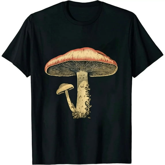 COMIO Funguy Funny Fungi Fungus Mushroom Men Funny Guy Vintage T-Shirt
