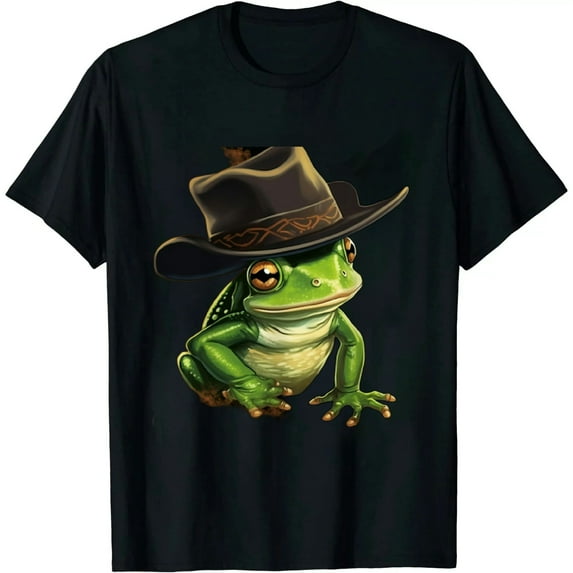 COMIO Funny Cowboy Frog Illustration Frog Owner Love T-Shirt