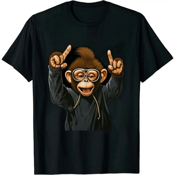 COMIO Funny Dabbing Monkey Dab Dance Cool Ape Lover Gift T-Shirt