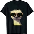thumbnail image 1 of COMIO Funny Looking Ostrich Bird Africa T-Shirt, 1 of 3