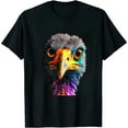 thumbnail image 1 of COMIO Funny Ostrich Face Design Men Women Boys Girls Ostrich Lover T-Shirt, 1 of 3