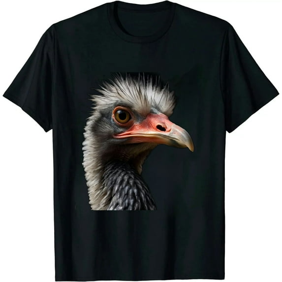 COMIO Funny Ostrich Face - Zookeeper Safari Animal Lover T-Shirt