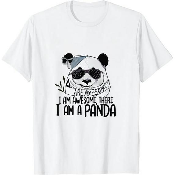 COMIO Funny Panda Design For Men Women Boys Girls Panda Bear Lover T-Shirt