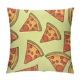 thumbnail image 1 of COMIO  Funny Pizzas Pattern Pillow Covers, Corduroy Pillow Cover Cushion Case for Bed Couch Sofa Farmhouse Decorative, 1 of 5