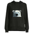 thumbnail image 1 of COMIO Funny Polar Bear Quote - Just Chillin' Pullover Hoodie, 1 of 4