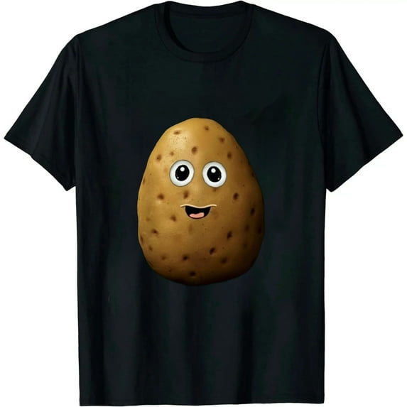 COMIO Funny Potato Costume Cute Kawaii Style Smiling I'm A Potato T-Shirt
