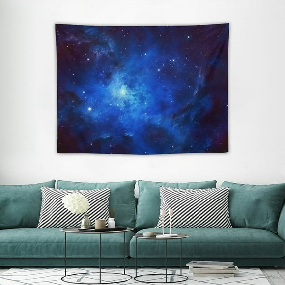 COMIO Galaxy Universe Space Tapestry, Blacklight Starry Night Sky Mysterious Nebula Stars Ceiling tapestries for Bedroom Backdrop Wall Decor