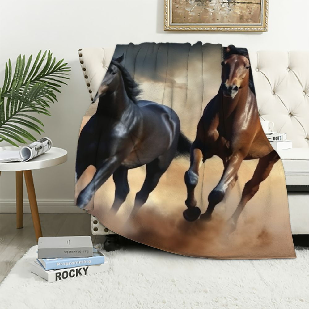 Galloping Horses Baby Blankie