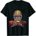 thumbnail image 1 of COMIO Game Day Football Shirt Women Oversized Vintage Funny Vacation Short Sleeve Tee Tops, 1 of 3