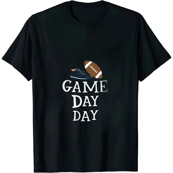 COMIO Game Day Shirt Women Football Mom T-Shirt Short Sleeve Sunday Funday Tee Top