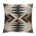 thumbnail image 1 of COMIO Geometric Black Brown Throw Pillow Cover Boho Western Farmhouse Decorative Throw Pillowcase Indoor Outdoor Cushion Cover Tribal Pattern Aztec Pillowcase for Couch Bedroom, 1 of 5