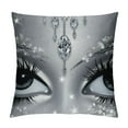 thumbnail image 1 of COMIO  Glitter Eyelash Throw Pillow Covers for Eyes Pattern Design Pillow Covers Home Decor Modern Simple Lovely Square Cushion Covers, 1 of 5