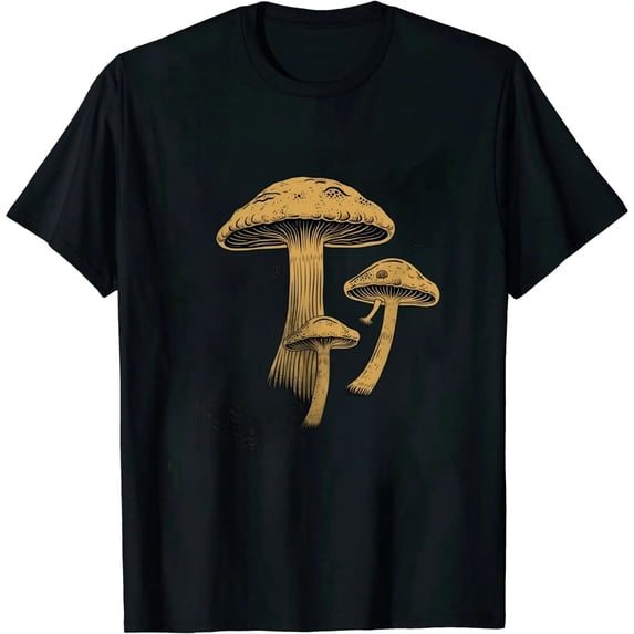 COMIO Goblincore Aesthetic Dark Academia Cottagecore Mushroom Short Sleeve T-Shirt
