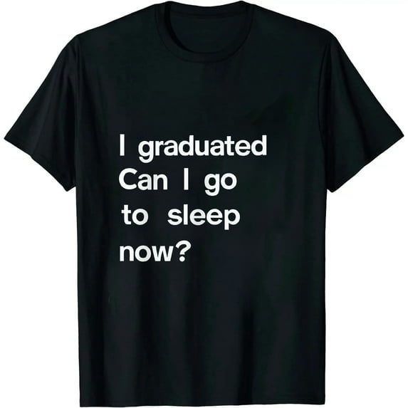 COMIO Graduation Gifts I Graduated Can I Go Back To Sleep Grad T-Shirt