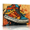 thumbnail image 1 of COMIO Graffiti Wall Art Sneakers Painting  Canvas Wall Art Shoe Pop Art Wall Decor Ready to Hang, 1 of 4