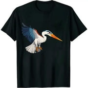COMIO Great Blue Heron Bird Birdwatching Blue Herons T-Shirt
