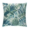 thumbnail image 1 of COMIO Green Blue Tropical Leaf Pillow Covers Palm Leaves Pillow Cases Farmhouse Botanical Plant Summer Throw Pillows Cushion Cover for Home Sofa Bedroom Outdoor, 1 of 5