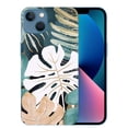 thumbnail image 1 of COMIO  Green Gold Leaves Phone Case Compatible with iPhone 14 Pro,Boho Leaves Plants Case for iPhone 14 Pro, Unique Trendy Design  Cover Case, 1 of 4