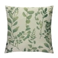 thumbnail image 1 of COMIO  Green Leaf Watercolor Throw Pillow Cover Eucalyptus Greenery Botanical Foliage Branch Twig Nature Pillow Case Decorative Men Women Boy Girl Room Cushion Cover for Home Couch Bed, 1 of 5