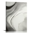thumbnail image 1 of COMIO Grey Marble Canvas Wall Art Grey and White Abstract Prints Grey Abstract Picture White and Grey Marble Wall Art White Textured Modern Minimalist Painting for Living Room Decor, 1 of 4
