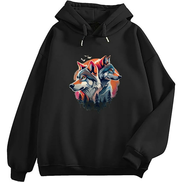 Grey wolf hoodie best sale