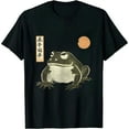 thumbnail image 1 of COMIO Grumpy Frog Japanese Art Print T-Shirt, 1 of 3