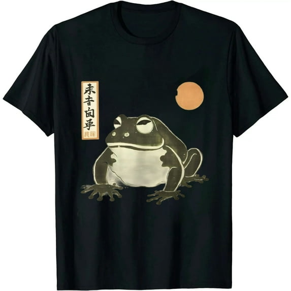 COMIO Grumpy Frog Japanese Art Print T-Shirt