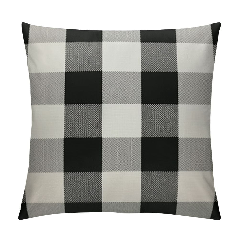 COMIO Halloween Pack of Classic Retro Checkers Plaids Soft Solid Black
