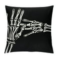 thumbnail image 1 of COMIO  Halloween Skull Decorative Pillow Covers  Vintage Skeleton Hand Hug You Wicked Scary Home Sofa Couch Decor Throw Pillow Cases, Black, 1 of 5